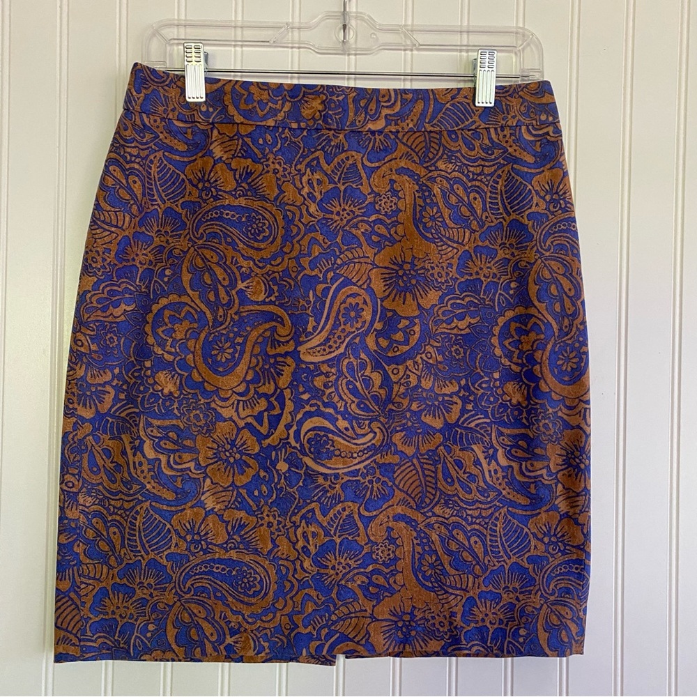 Ann Taylor LOFT petites print skirt SIZE 6P